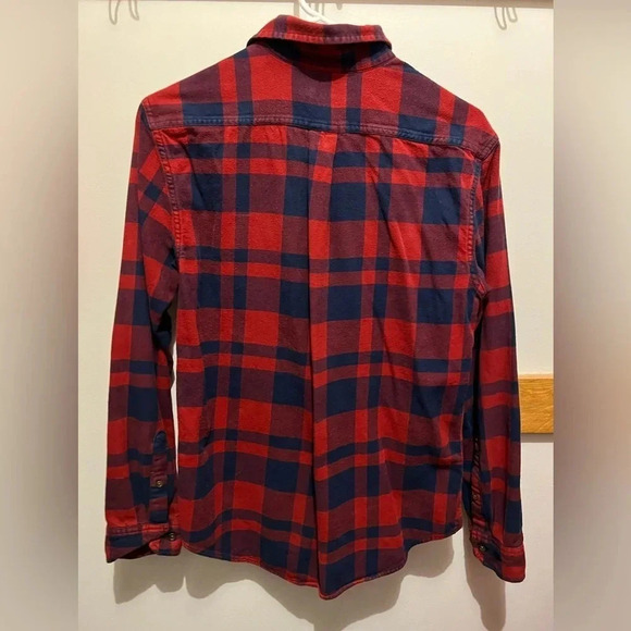 Flannel Red/Navy Size Medium Boys/Mens - Picture 5 of 7